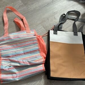 Cinched Tote Bags - set of 2